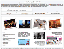 Tablet Screenshot of oberangertheater.com